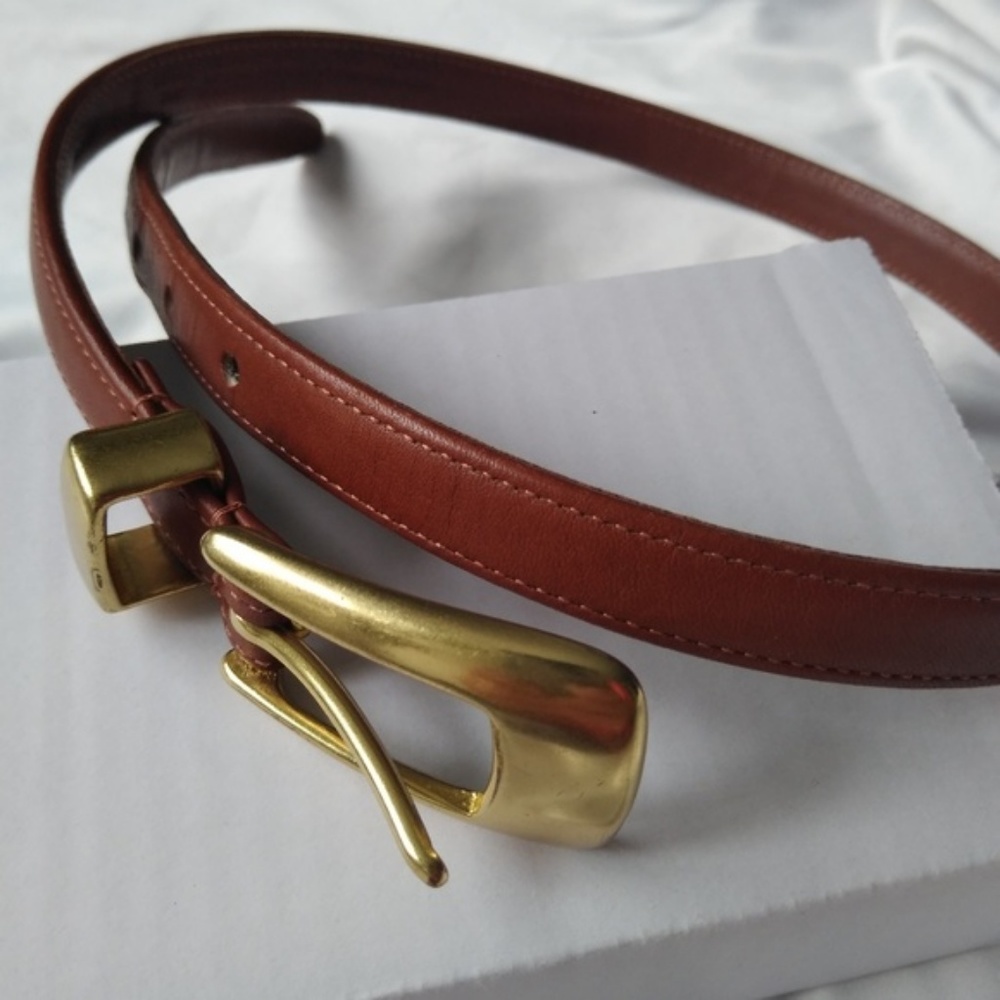 Coach Brown Leather Belt Size Medium